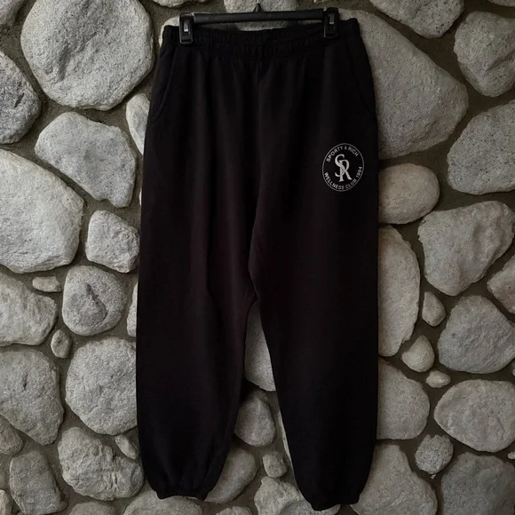 Sporty & Rich Black Wellness Club 1994 Sweatpants